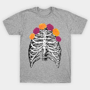 Ribcage floral design T-Shirt